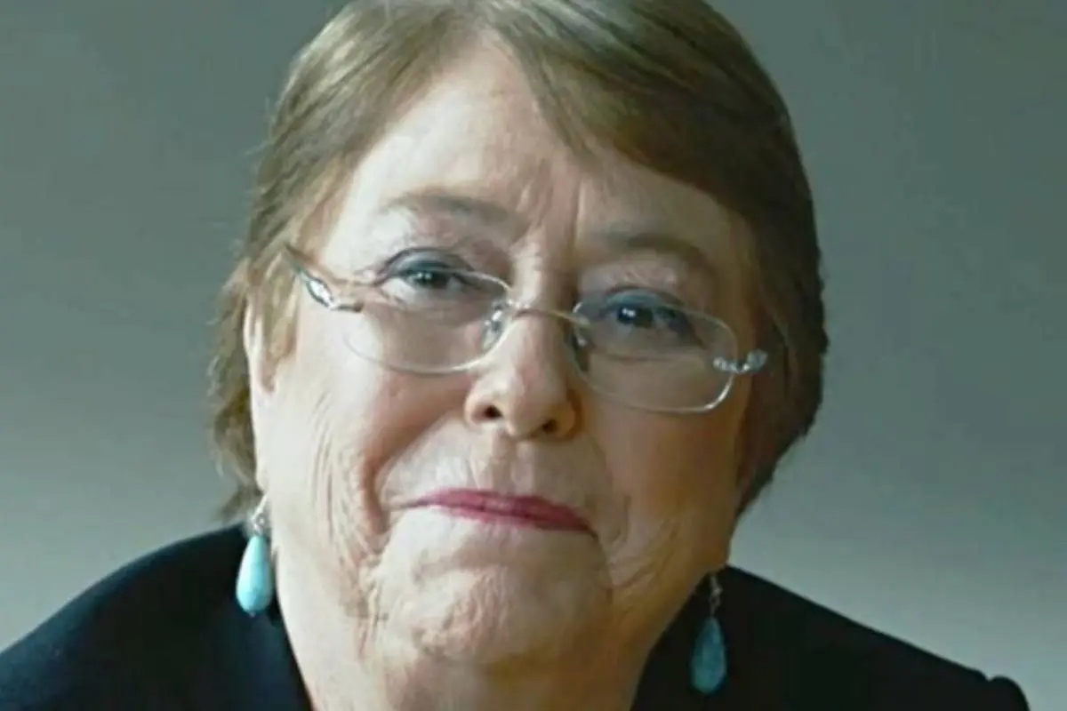 primer plano del rostro de Michelle Bachelet