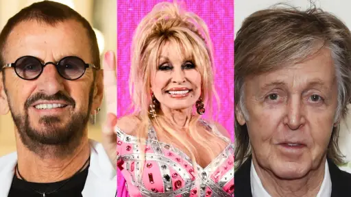 dolly parton let ir be con ringo starr y paul mccartney, 