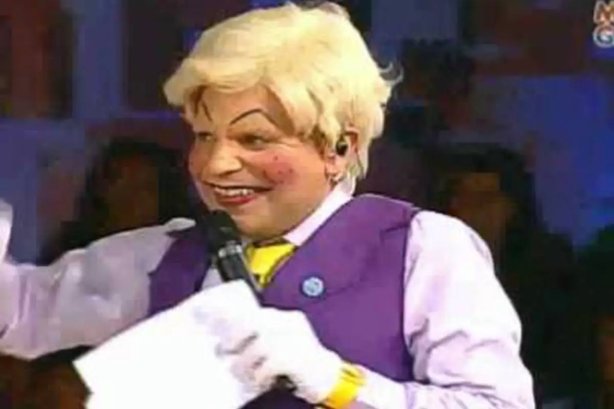 primer plano de Popín, personaje de Morandé con Compañía