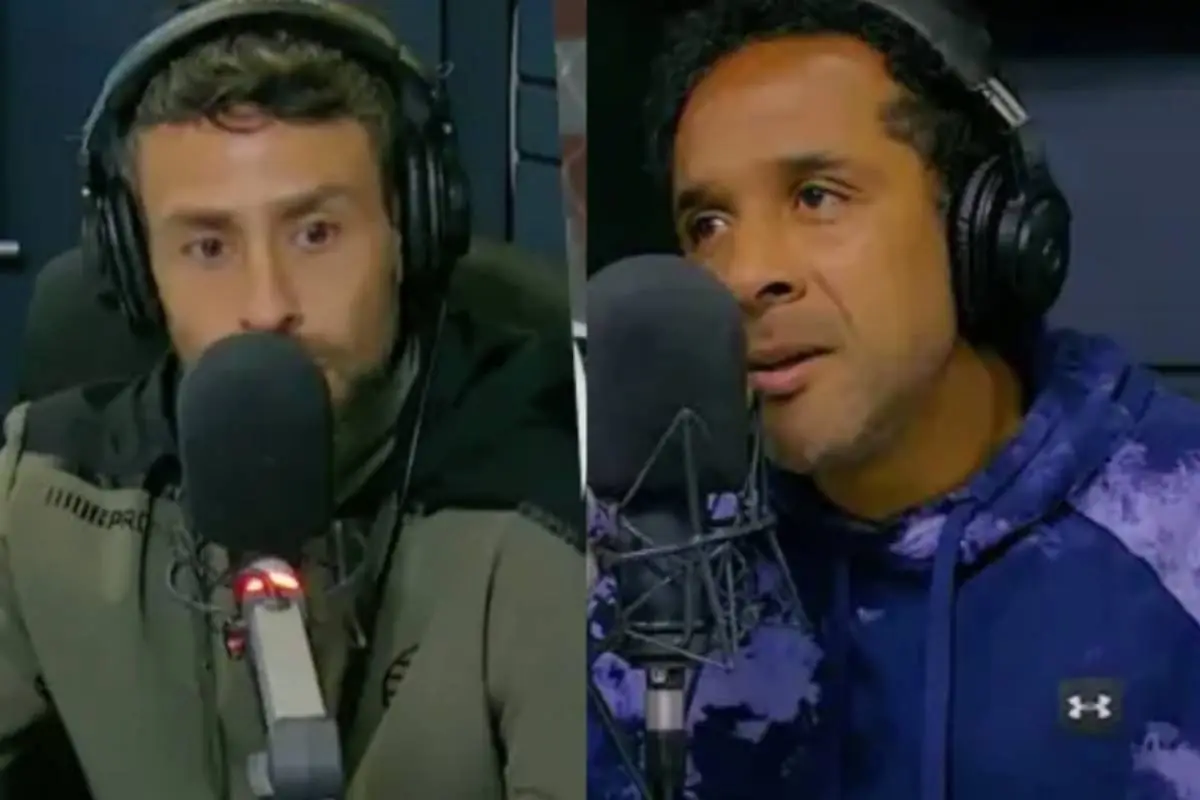 captura de Youtube de Jorge Valdivia y Jean Beausejour en radio ADN