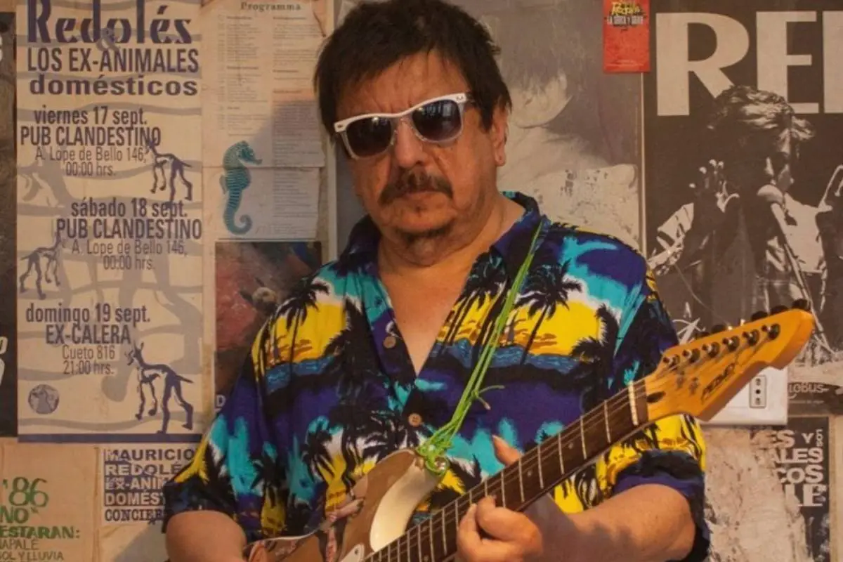 plano medio del rostro de Mauricio Redolés