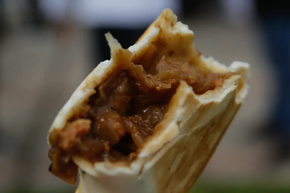 primer plano de una empanada