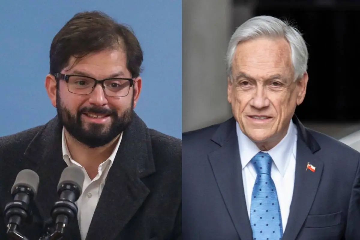 Presidente Boric y Sebastián Piñera