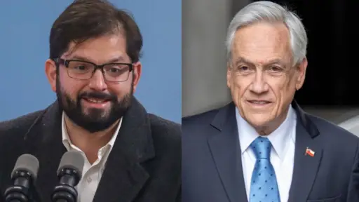 Presidente Boric y Sebastián Piñera