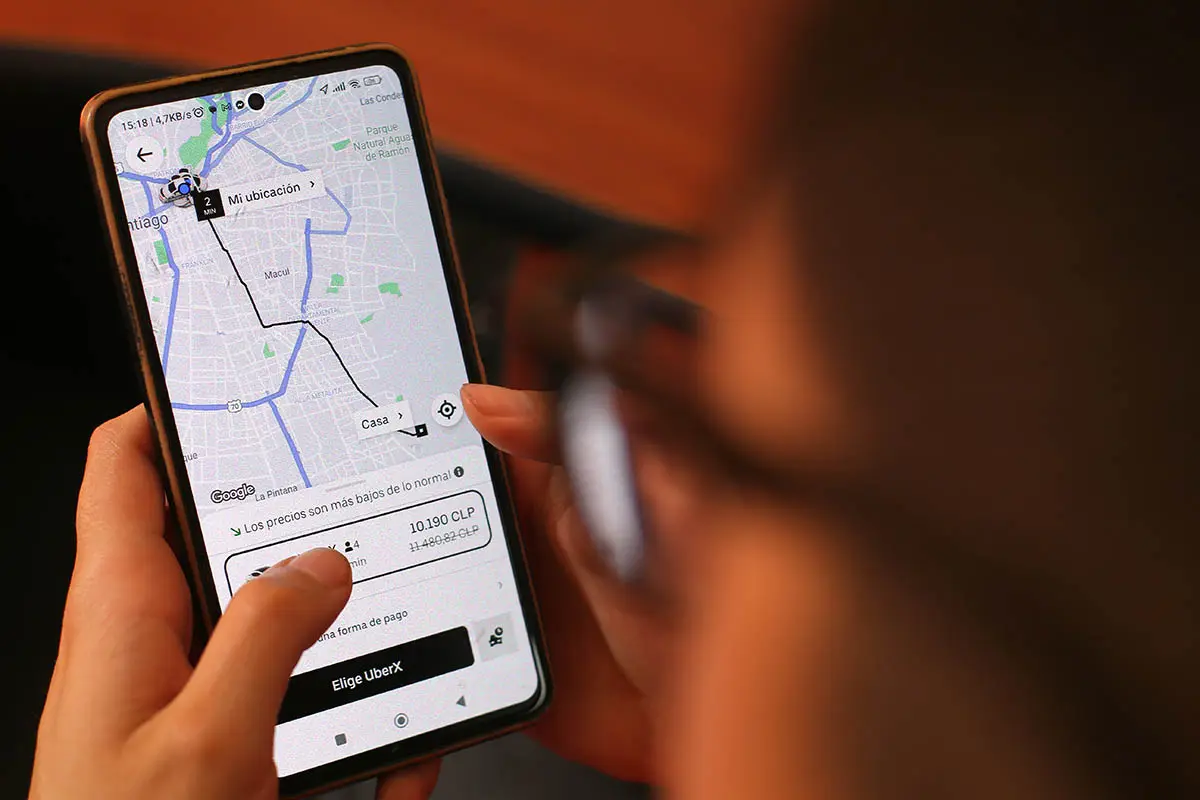 APLICACIÓN UBER. Foto:Juan Pablo Carmona Yakcich