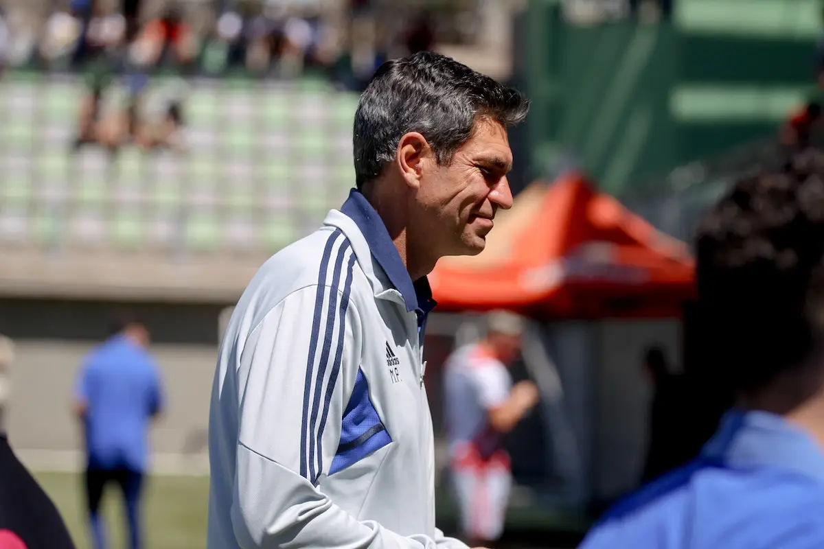 Rostro de Mauricio Pellegrino en partido de Universidad de Chile con Copiapó