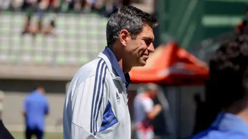 Rostro de Mauricio Pellegrino en partido de Universidad de Chile con Copiapó