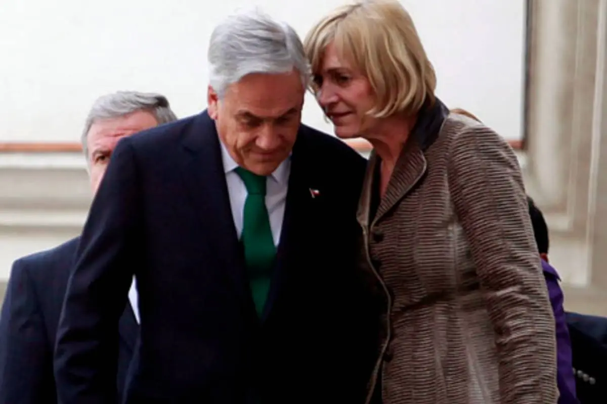 Sebastián Piñera junto a Evelyn Matthei