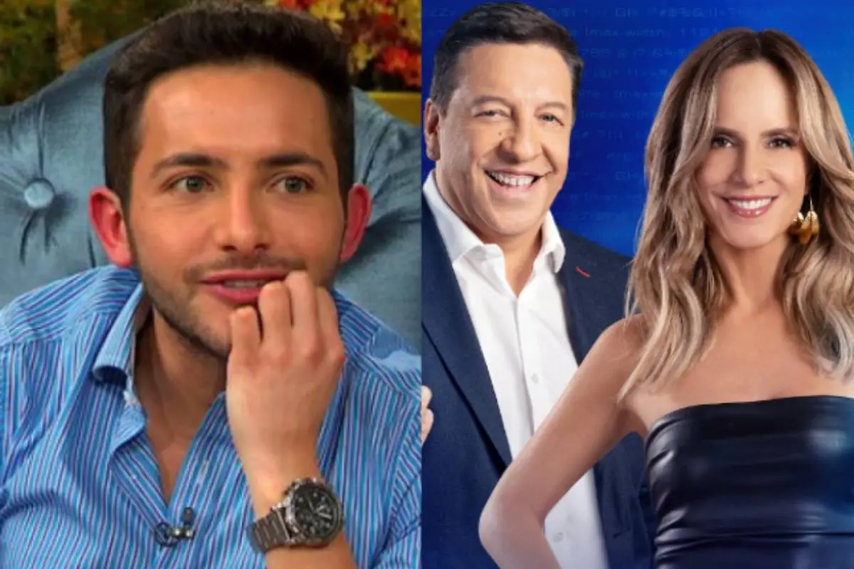 Julio César Rodríguez con Diana Bolocco, animadores de Gran Hermano