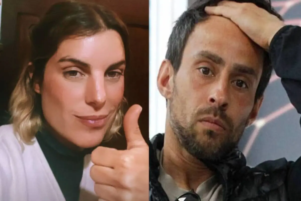 primer plano del rostro de Maite Orsini y Jorge Valdivia