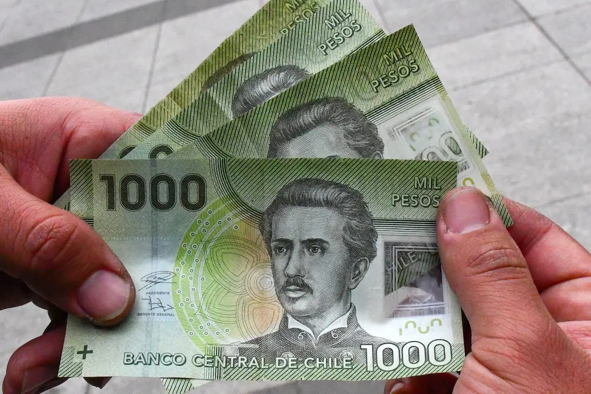 persona exhibiendo billetes de .000