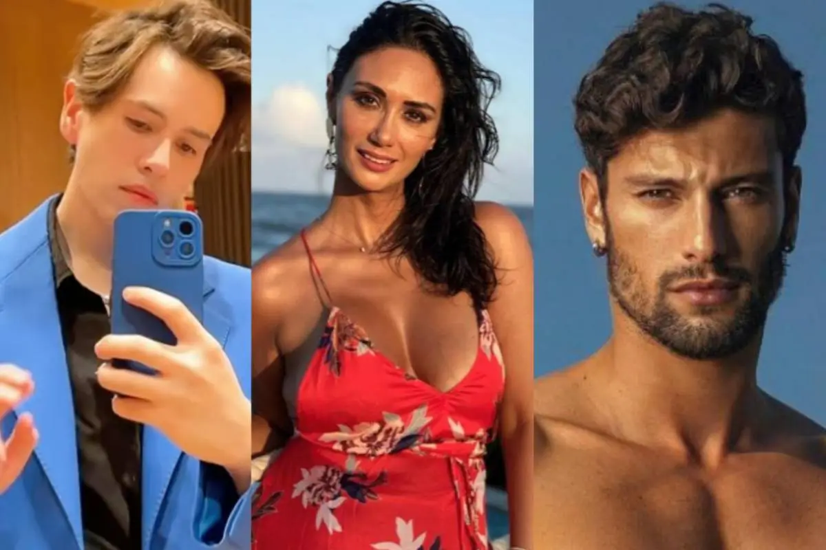 primer plano del rostro de Pamela Díaz, Jhonatan Mujica y Mario Azócar