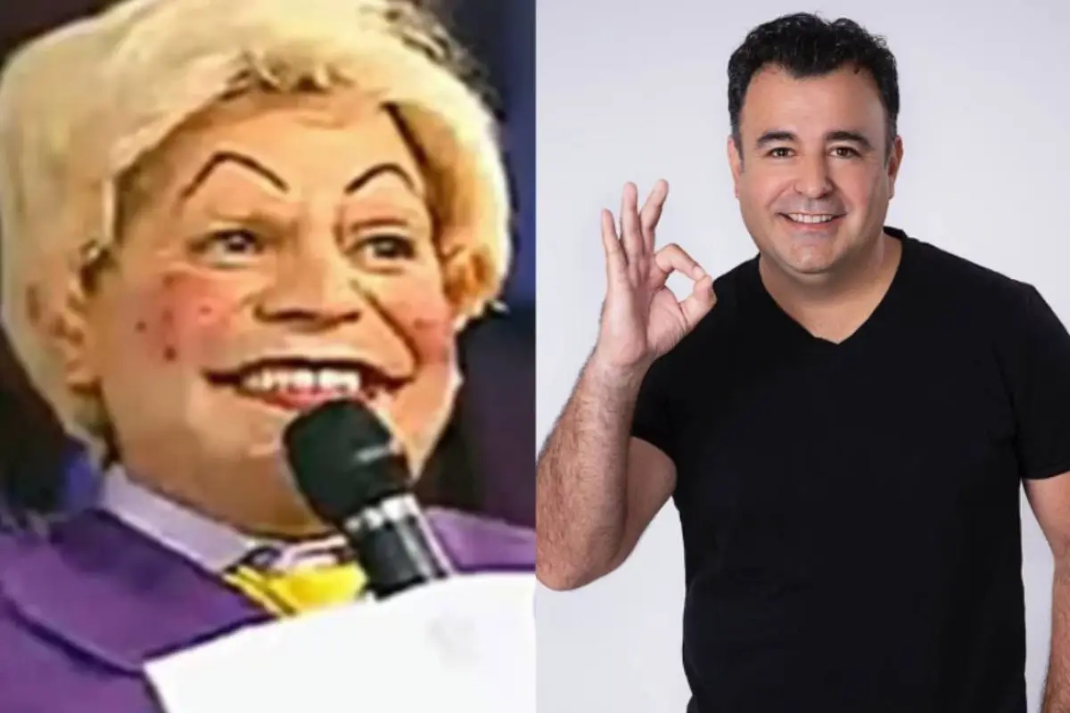 primer plano del rostro de Popín y Kurt Carrera