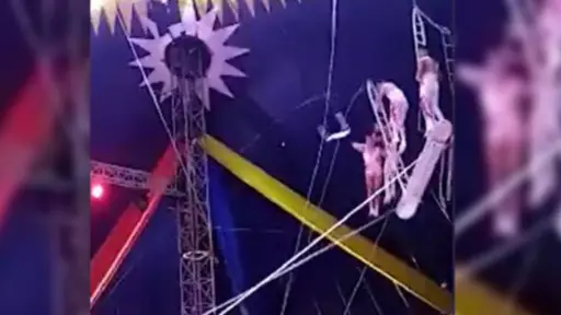trapecista chileno cae desde 9 metros en circo de China