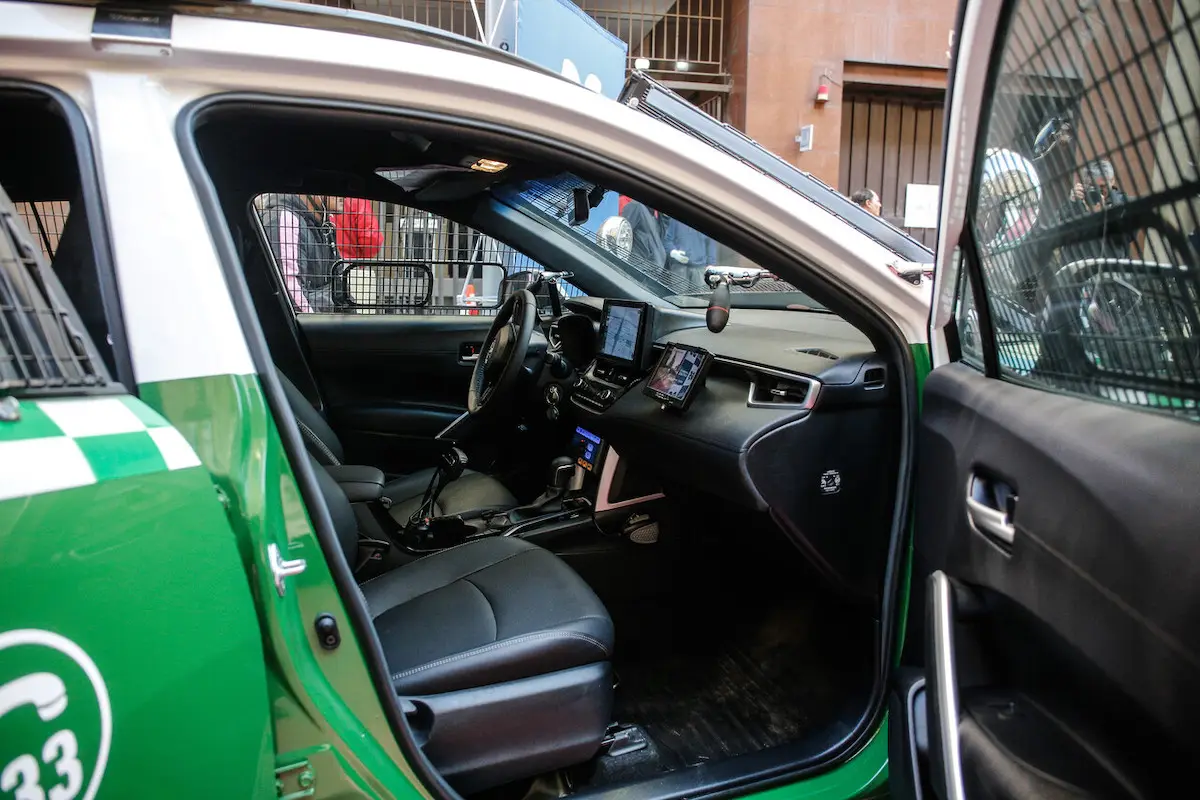 plano de una radiopatrullas de Carabineros