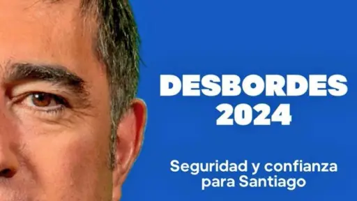 afiche de la candidatura de Mario Desbordes a alcaldía de Santiago