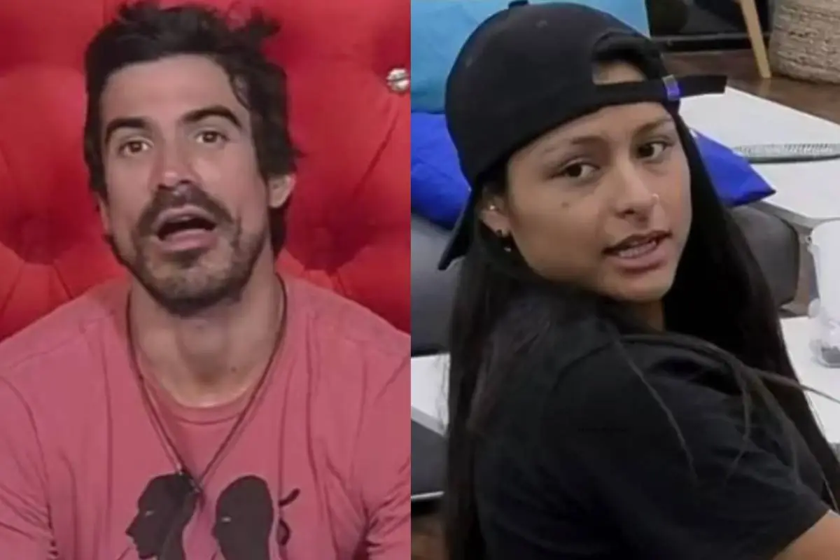 plano medio del rostro de Sebastián Ramírez y Viviana de Gran Hermano