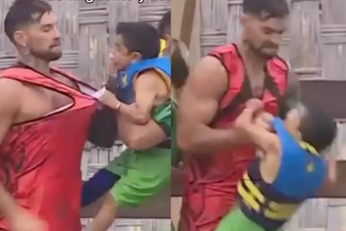 Miguelito pelea con Luis Mateucci en Tierra Brava