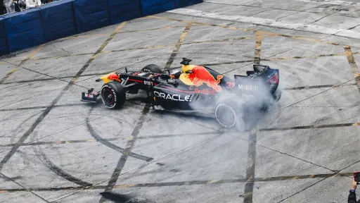 Patrick Friesacher, Patrick Friesacher performs during Red Bull Racing Showrun in Santiago, Chile on November 12, 2023 // Gary Go / Red Bull Content Pool // SI202311130038 // Usage for editorial use only //