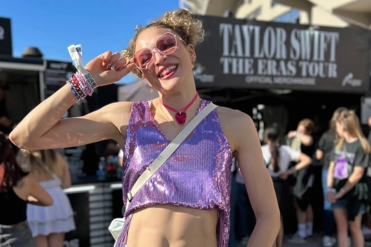 Martina Weil en concierto de Taylor Swift