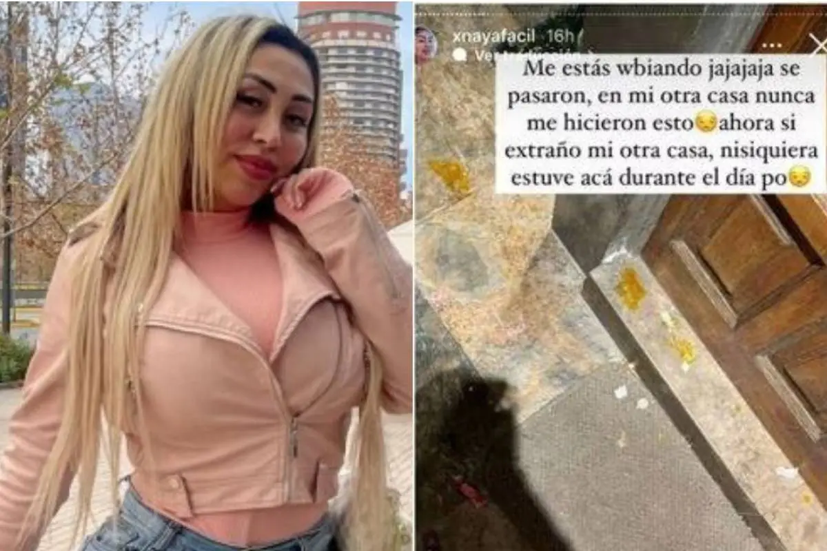 Naya Fácil acusó ataque con huevos en su nueva casa