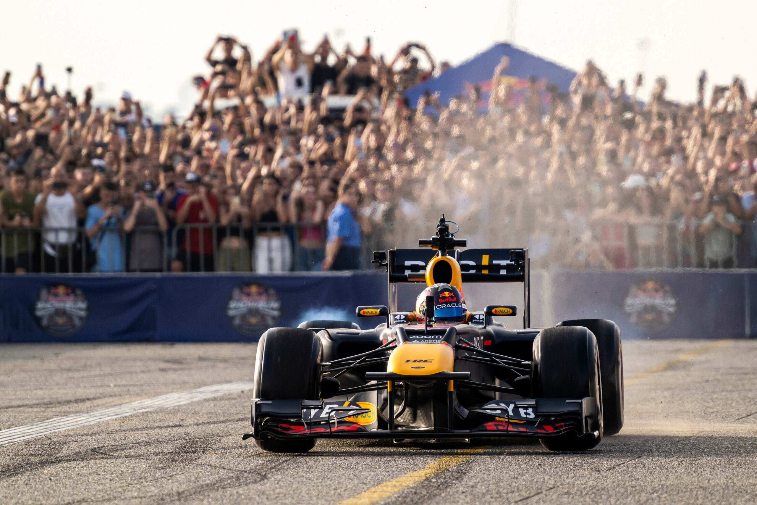  / Patrick Friesacher of Austria in a RB8 seen during the Red Bull Showrun by Alumil in Thessaloniki, Greece on September 23, 2023. // Joerg Mitter / Red Bull Content Pool // SI202309230681 // Usage for editorial use only //