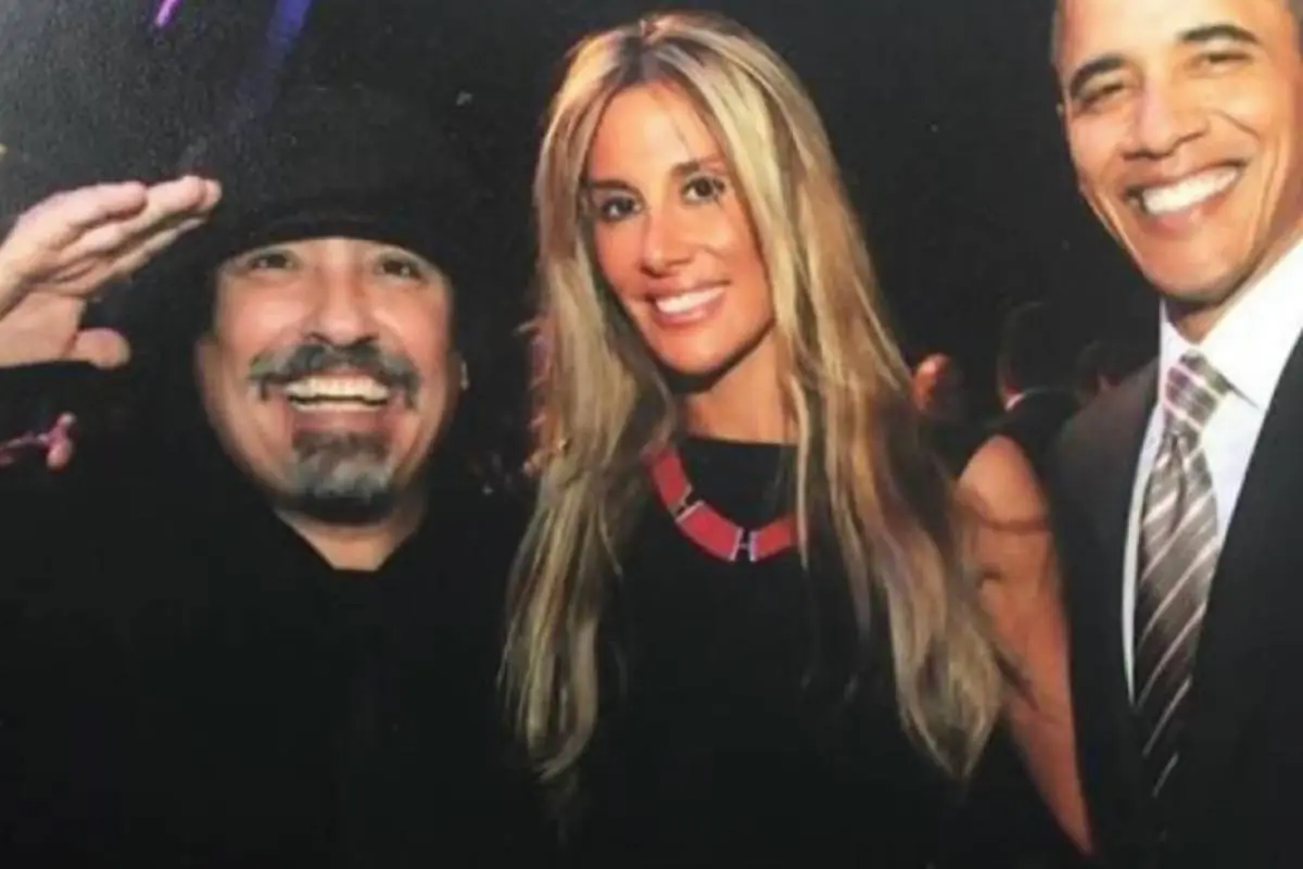 Belén Hidalgo junto a Miguel Piñera, su ex esposo