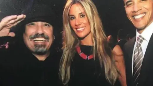 Belén Hidalgo junto a Miguel Piñera, su ex esposo