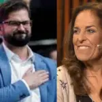 rostro de Ángeles Lasso y Gabriel Boric