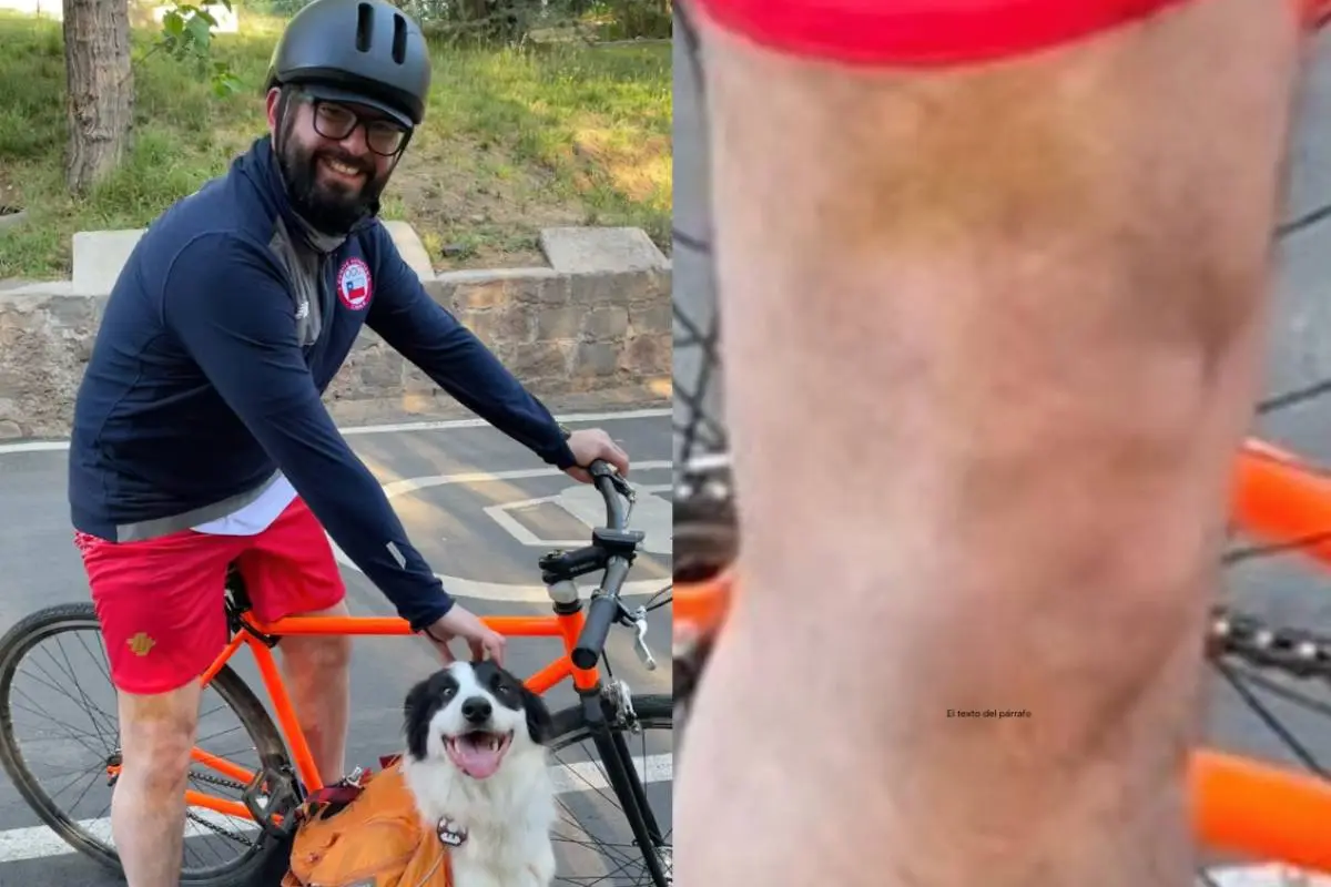 Gabriel Boric en bicicleta