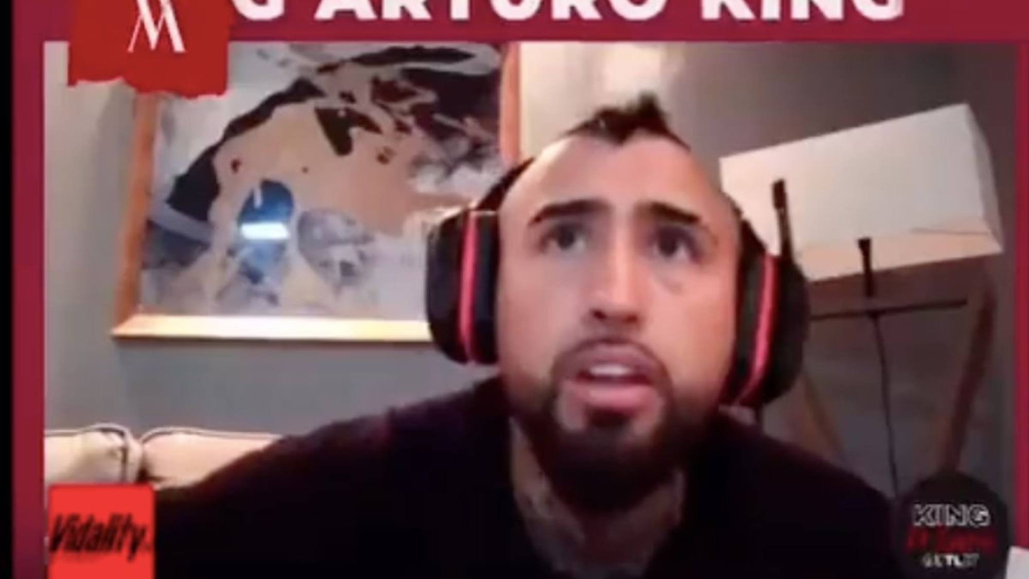 "Pégale al arco, pégale...": Arturo Vidal perdió la paciencia en Twitch ...