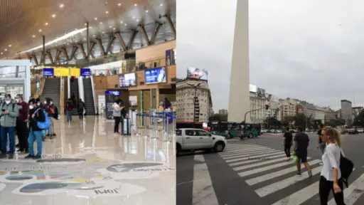 aeropuerto Carriel Sur y obelisco en Buenos Aires