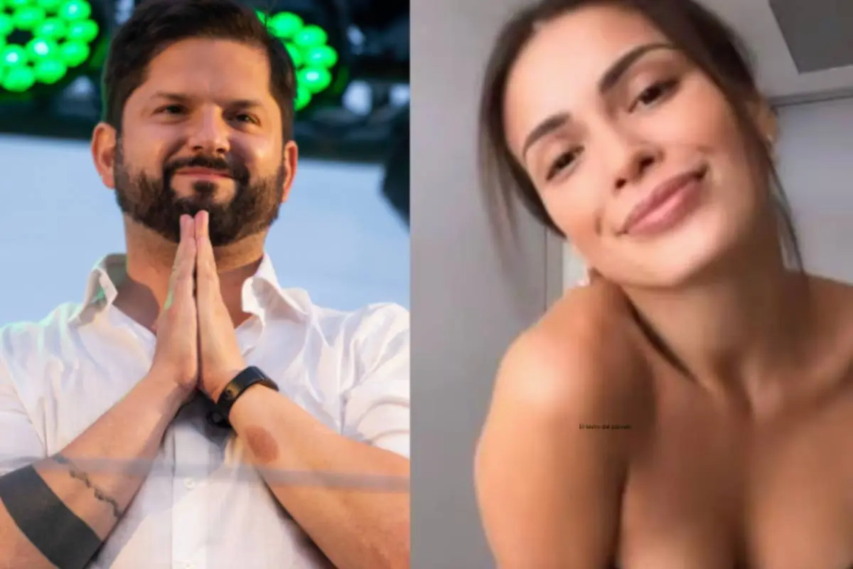 rostro de Cony Capelli y de Gabriel Boric