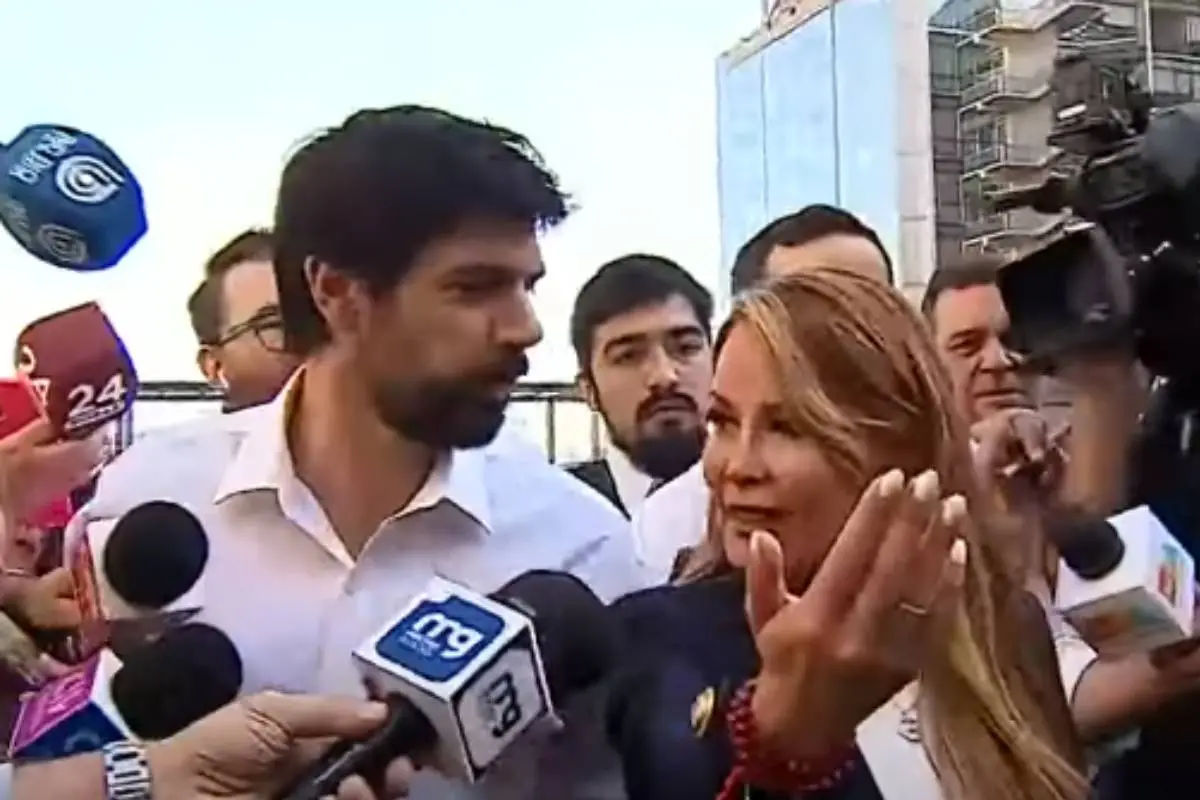 Cathy Barriga y Joaquín Lavín JR