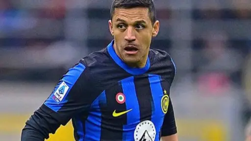 rostro de Alexis Sánchez en el Inter de Milán