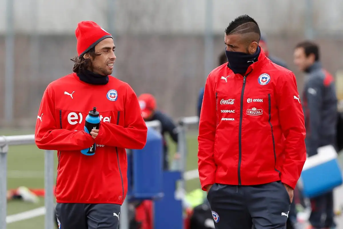 Jorge Valdivia y Arturo Vidal