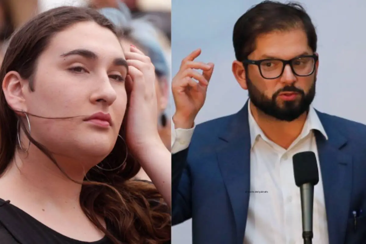 rostro de Emilia Schneider y Gabriel Boric