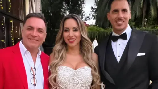 Luis Jara en matrimonio de Marité Matus y Camilo Huerta