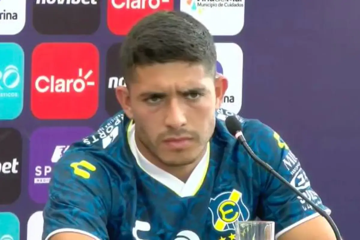 Braian Martínez ya fue presentado en Everton, Prensa Everton