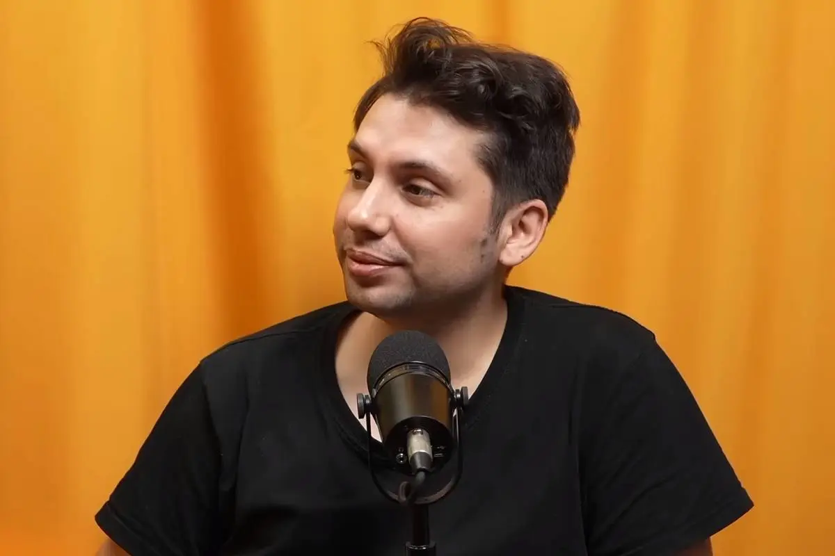 Fabrizio Copano en su podcast