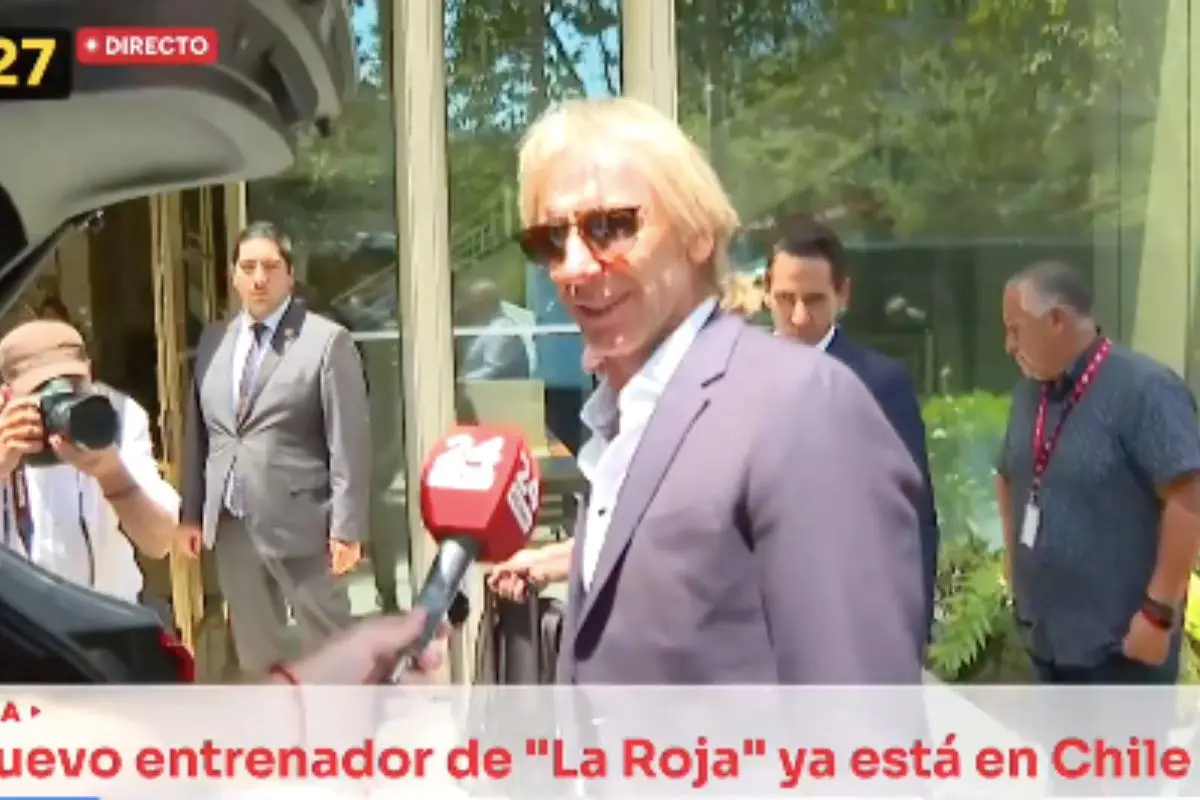 Ricardo Gareca llegó a Chile, TVN