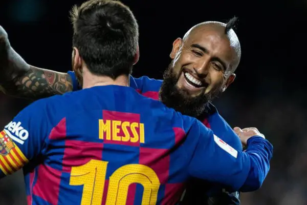 Vidal y Messi ,Redes Sociales