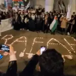 Manifestación en Manchester por Rafah y Palestina, Redes Sociales