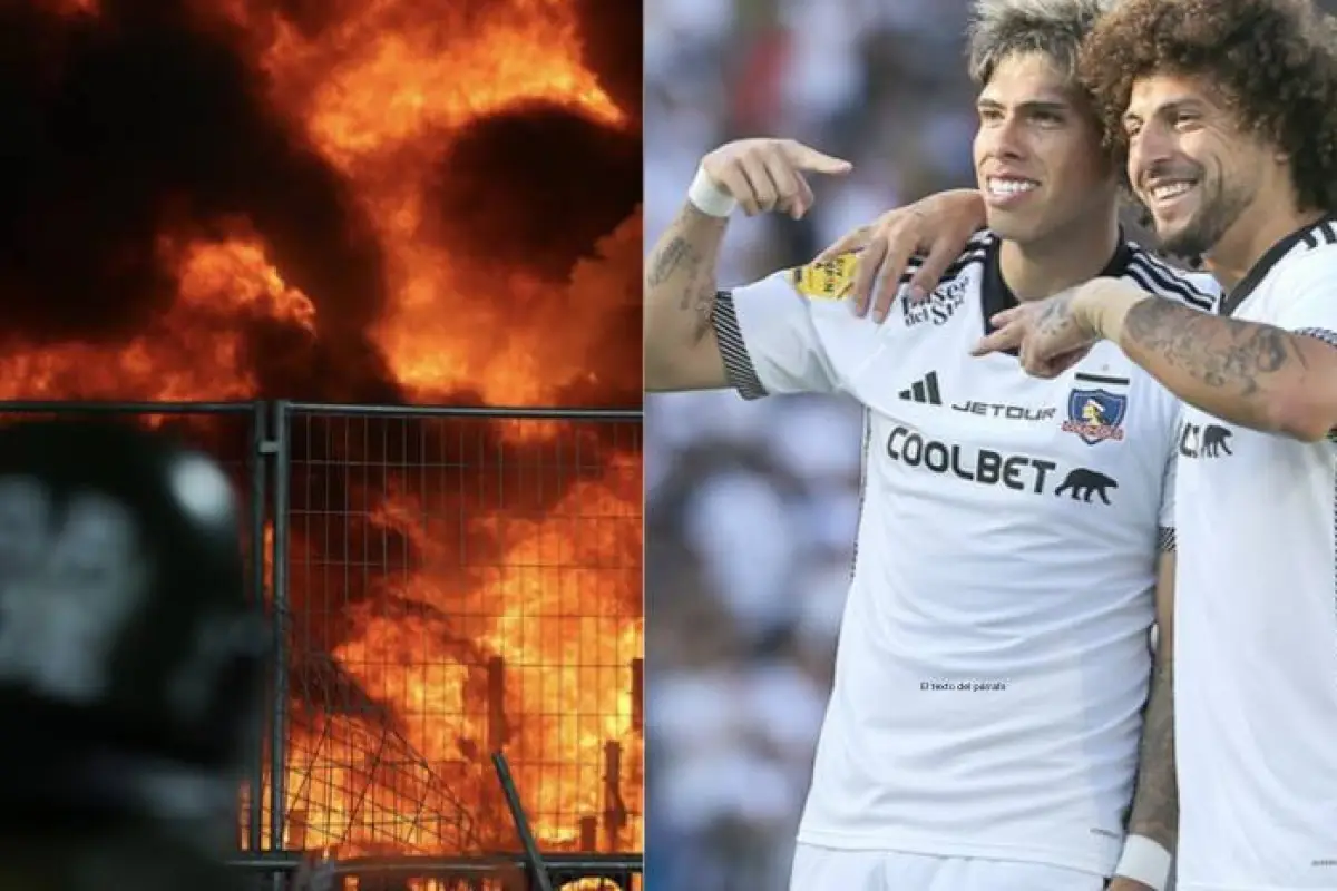 Carlos Palacios e incendio en galerías del Estadio Nacional