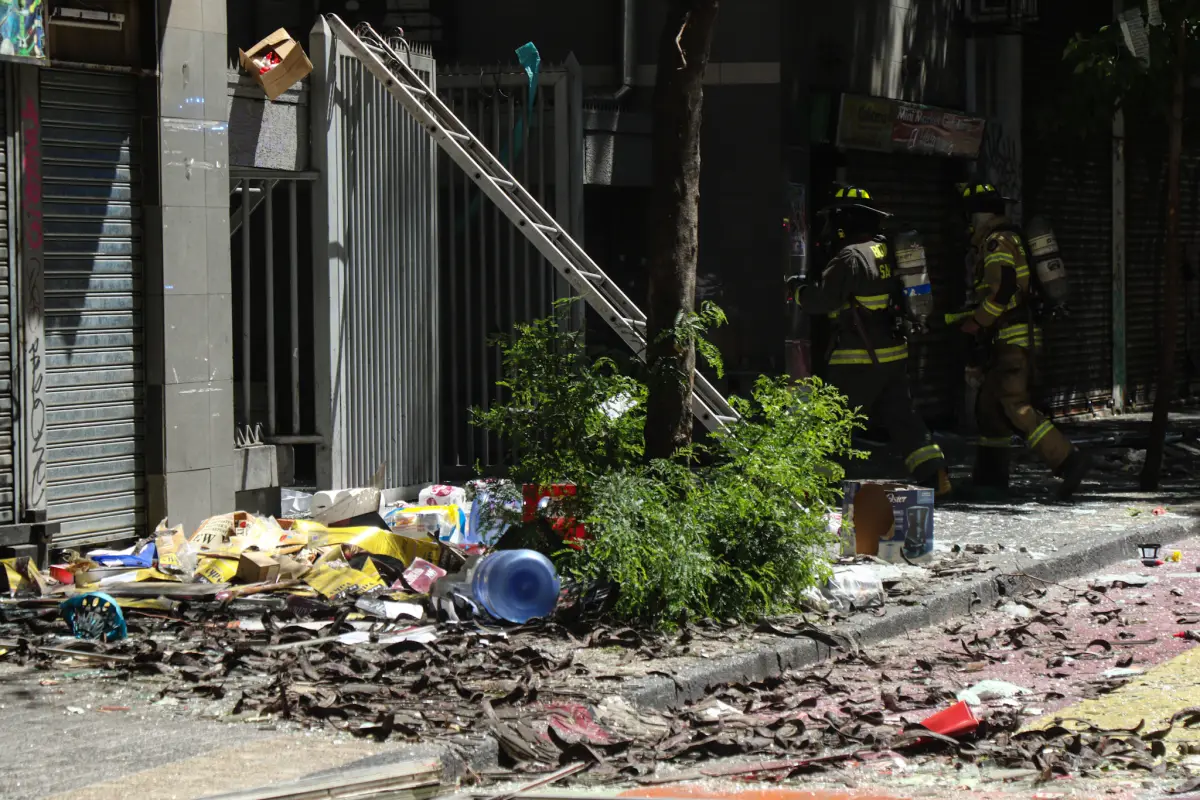 Explosión en el centro de Santiago, Agencia Uno