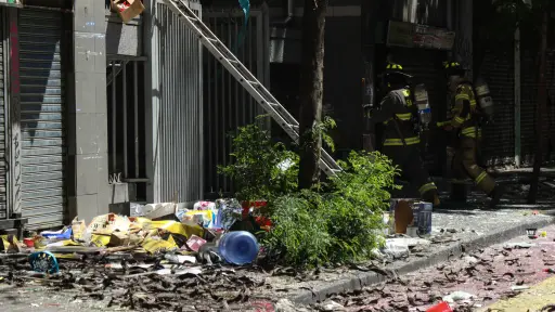 Explosión en el centro de Santiago, Agencia Uno