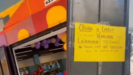 Venezolano funa local comercial , Captura de redes sociales