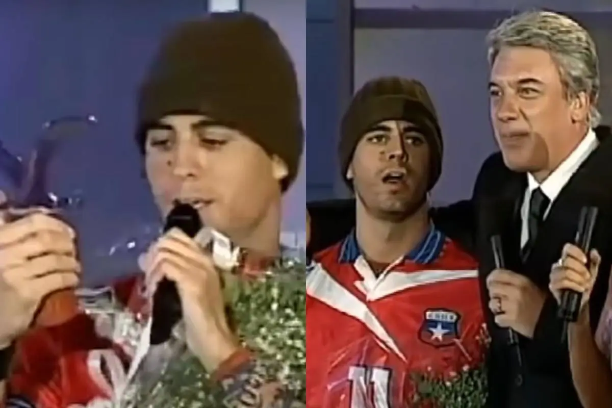 Enrique Iglesias y su ''Gaviotazo'', Captura de redes sociales