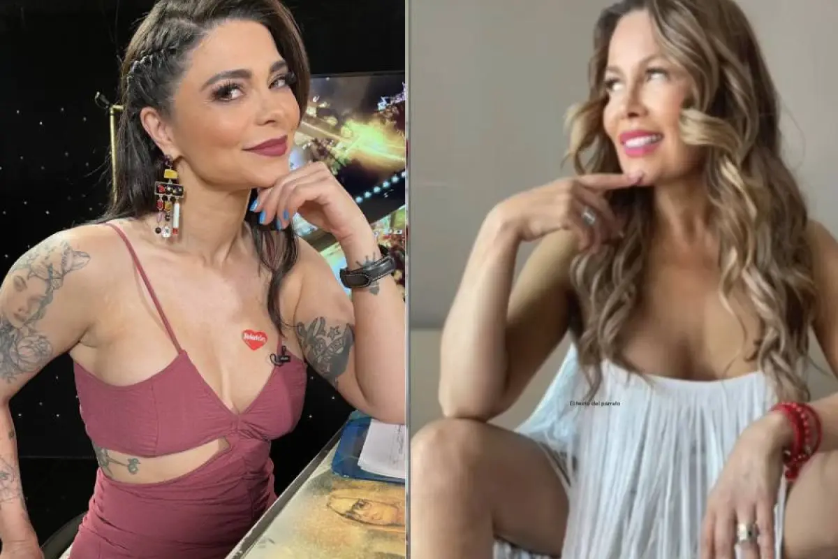 rostros de Cathy Barriga y Antonella Ríos