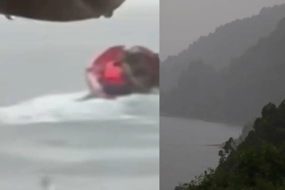 Accidente lago Ranco, redes sociales